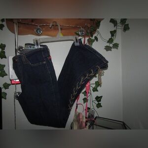 Mudd bell bottom lace up jeans